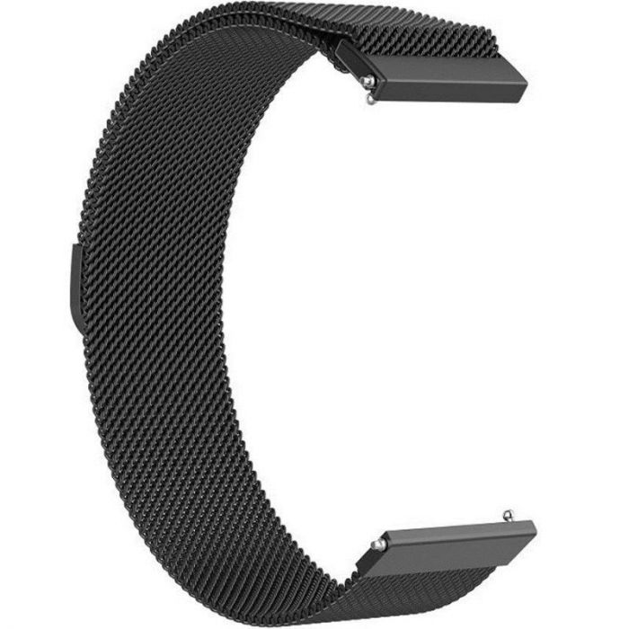 Ремінець BeCover Milanese Style для Xiaomi Amazfit Bip (20mm) Lite/Bip S Lite/GTR 42mm/GTS/TicWatch S2/TicWatch E/GTS 3/GTS 2 mini Black (707679)