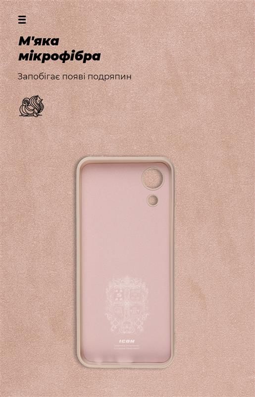 Чохол-накладка Armorstandart Icon для Samsung Galaxy A03 Core SM-A032 Pink Sand (ARM60880)