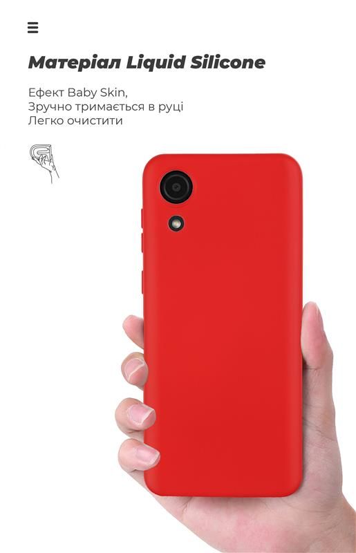 Чохол-накладка Armorstandart Icon для Samsung Galaxy A03 Core SM-A032 Red (ARM60881)