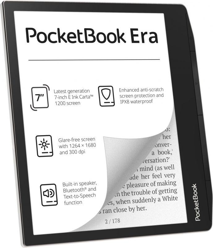 Електронна книга PocketBook 700 Stardust Silver (PB700-U-16-WW)