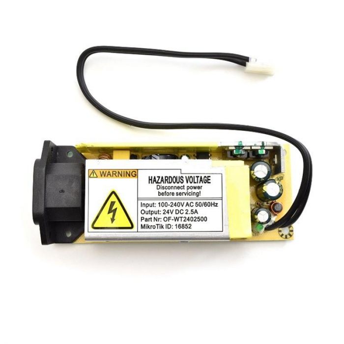 Блок живлення Mikrotik 24V2APOW (24V, 2.5A)