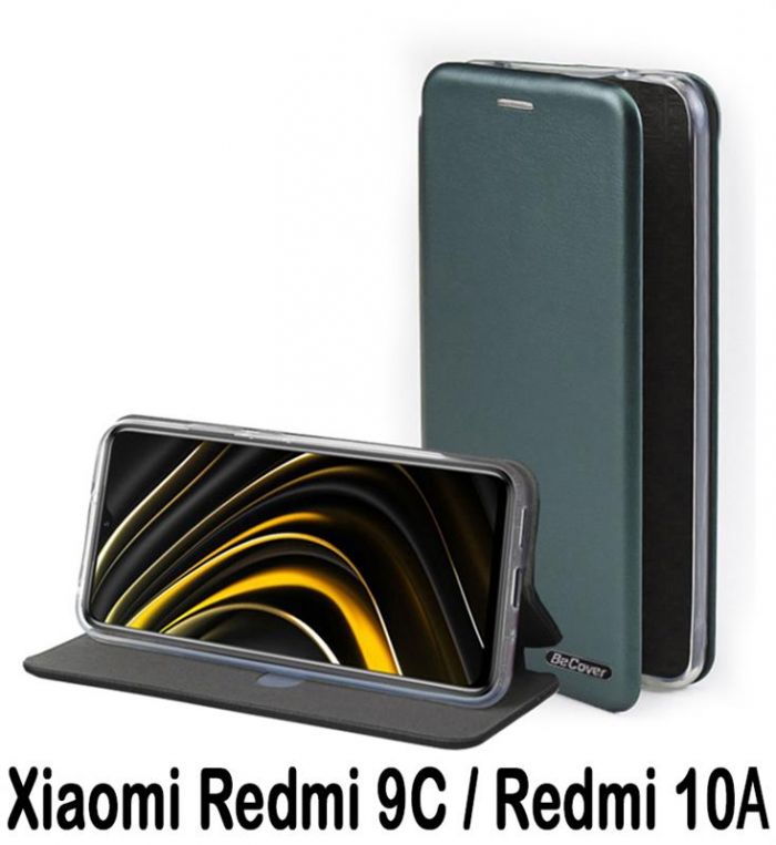 Чохол-книжка BeCover Exclusive для Xiaomi Redmi 9C/Redmi 10А Dark Green (707950)