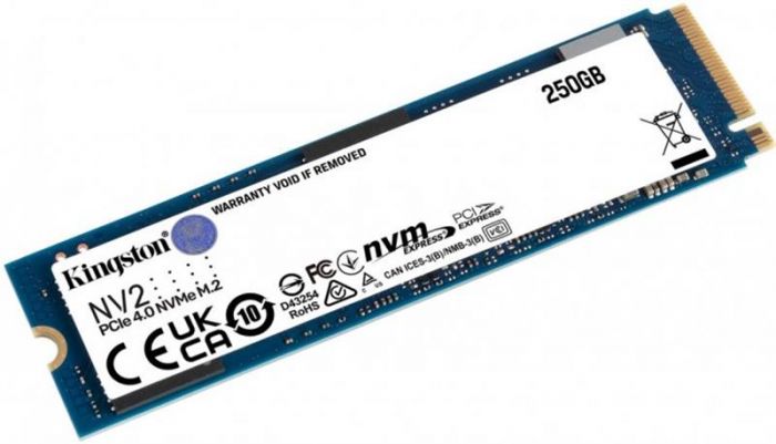 Накопичувач SSD 250GB M.2 NVMe Kingston NV2 M.2 2280 PCIe Gen4.0 x4 (SNV2S/250G)