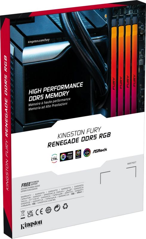 Модуль пам`яті DDR5 2x48GB/6400 Kingston Fury Renegade RGB (KF564C32RSAK2-96)