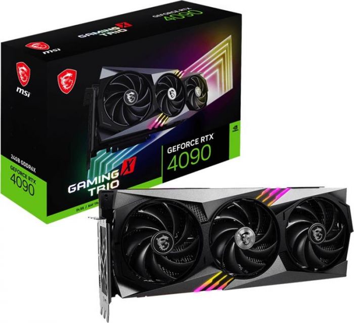 Відеокарта GF RTX 4090 24GB GDDR6X Gaming X Trio MSI (GeForce RTX 4090 GAMING X TRIO 24G)