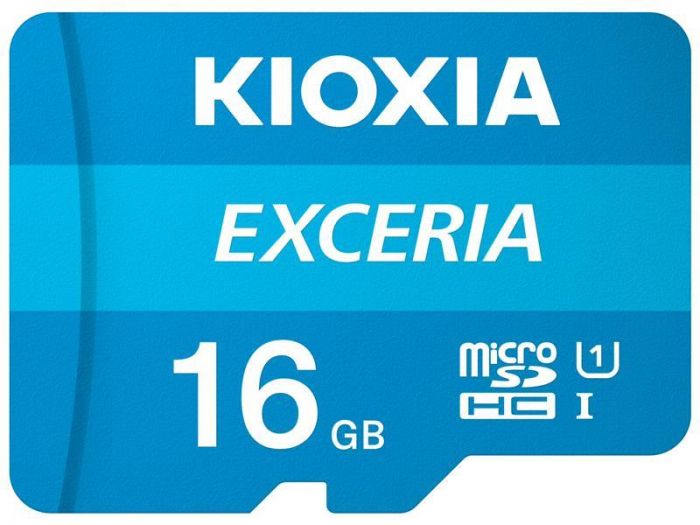 Карта пам`ятi MicroSDHC 16GB UHS-I Class 10 Kioxia Exceria R100MB/s (LMEX1L016GG2) + SD-адаптер