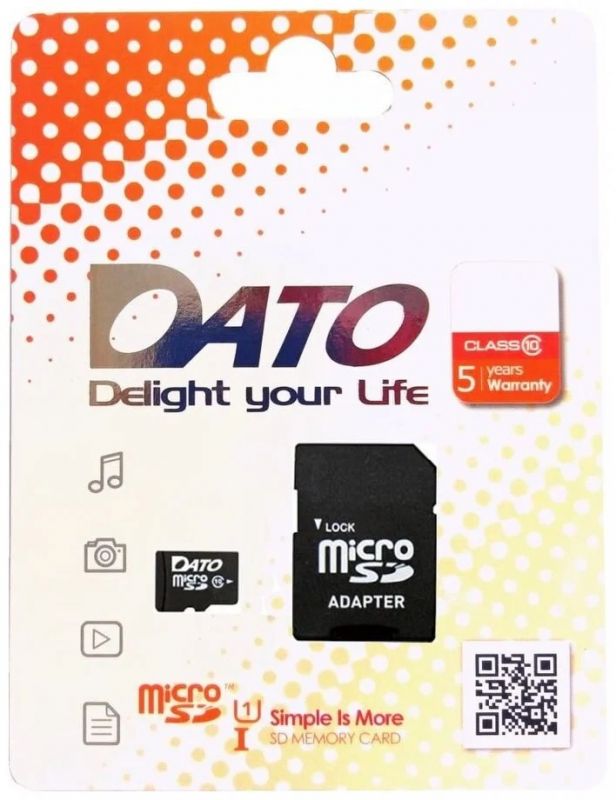 Карта пам`ятi MicroSDHC 32GB UHS-I Class 10 Dato + SD-adapter (DTTF032GUIC10)