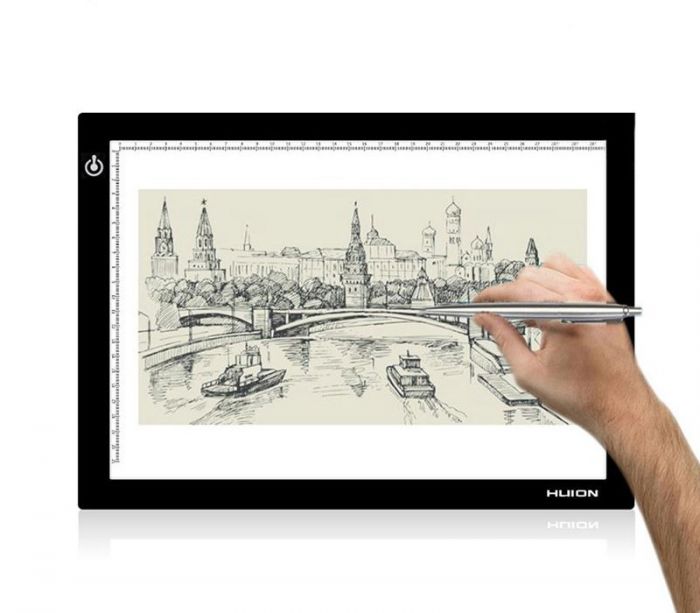 LED планшет (світлокопіювальний) Huion L4S + рукавичка