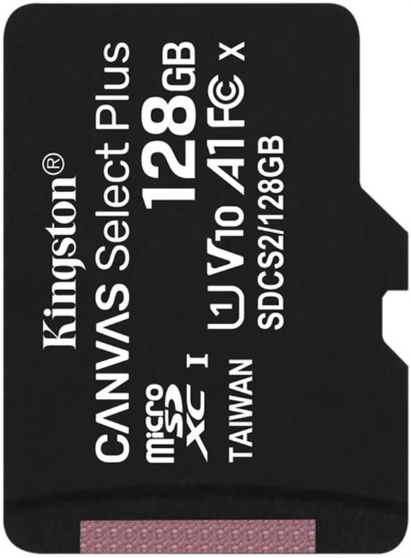 Карта пам`яті MicroSDXC 128GB UHS-I Class 10 Kingston Canvas Select Plus R100MB/s (SDCS2/128GBSP)