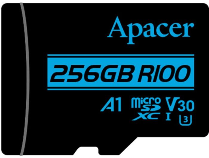 Карта пам`ятi MicroSDXC 256GB UHS-I/U3 Class 10 Apacer (AP256GMCSX10U7-R) + SD адаптер