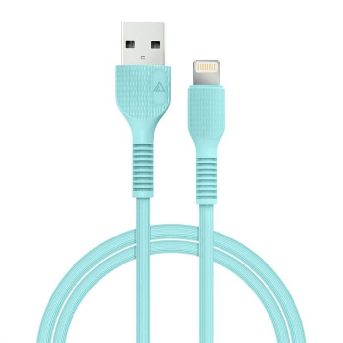 Кабель ACCLAB AL-CBCOLOR-L1MT USB - Lightning (M/M), 1.2 м, Mint (1283126518195)