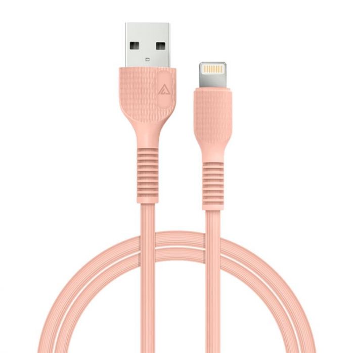 Кабель ACCLAB AL-CBCOLOR-L1PH USB - Lightning (M/M), 1.2 м, Peach (1283126518201)