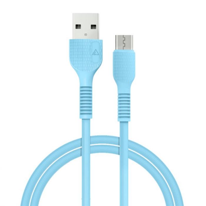 Кабель ACCLAB AL-CBCOLOR-M1BL USB - micro USB (M/M), 1.2 м, Blue (1283126518133)