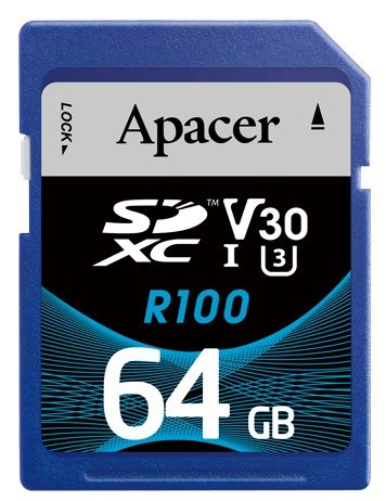 Карта пам`ятi SDXC  64GB UHS-I/U3 Class 10 Apacer (AP64GSDXC10U7-R)