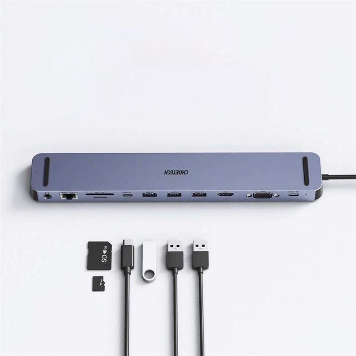 USB-хаб Choetech HUB-M20 USB Type-C 11-в-1 