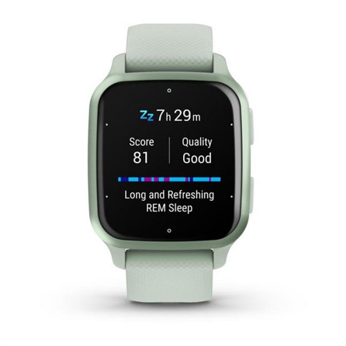 Смарт-годинник Garmin Venu Sq 2 Metallic Mint Aluminum Bezel with Cool Mint Case and Silicone Band (010-02701-82)