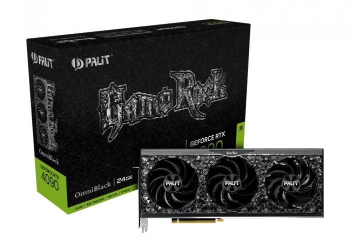 Відеокарта GF RTX 4090 24GB GDDR6X GameRock OmniBlack Palit (NED4090019SB-1020Q)