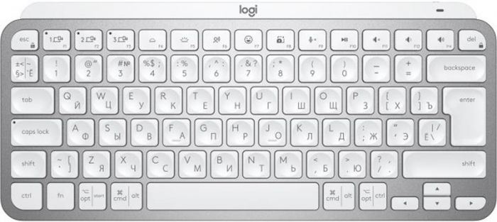 Клавіатура бездротова Logitech MX Keys Mini For Business Pale Gray (920-010609)