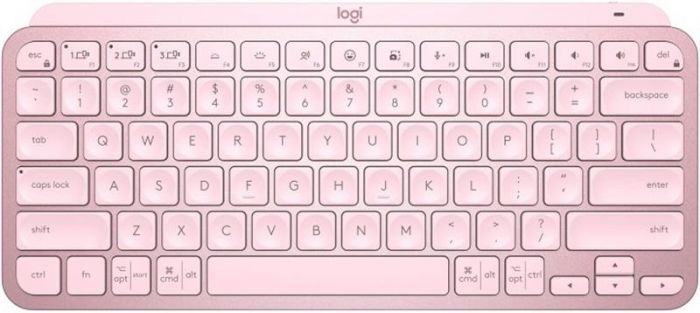 Клавіатура бездротова Logitech MX Keys Mini Wireless Illuminated UA Rose (920-010500)