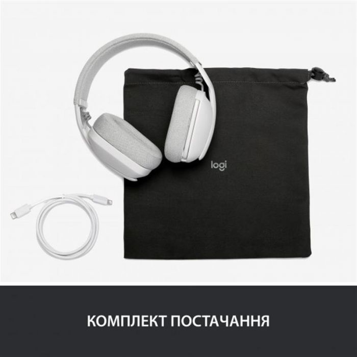 Bluetooth-гарнітура Logitech Zone Vibe 100 Wireless Off-White (981-001219)