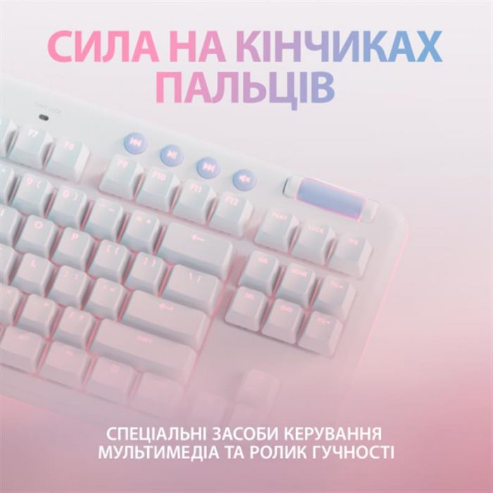 Клавiатура Logitech G713 Linear White (920-010678) 