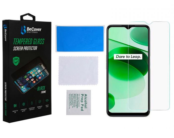 Захисне скло BeCover для Realme C35 Crystal Clear Glass 3D (708129)