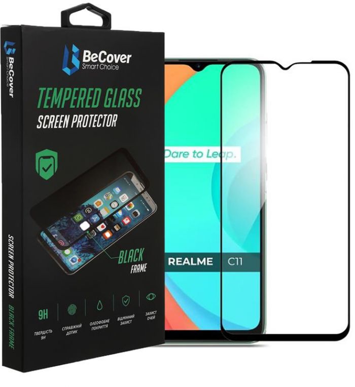 Захисне скло BeCover для Realme C11 2021 Black (708153)