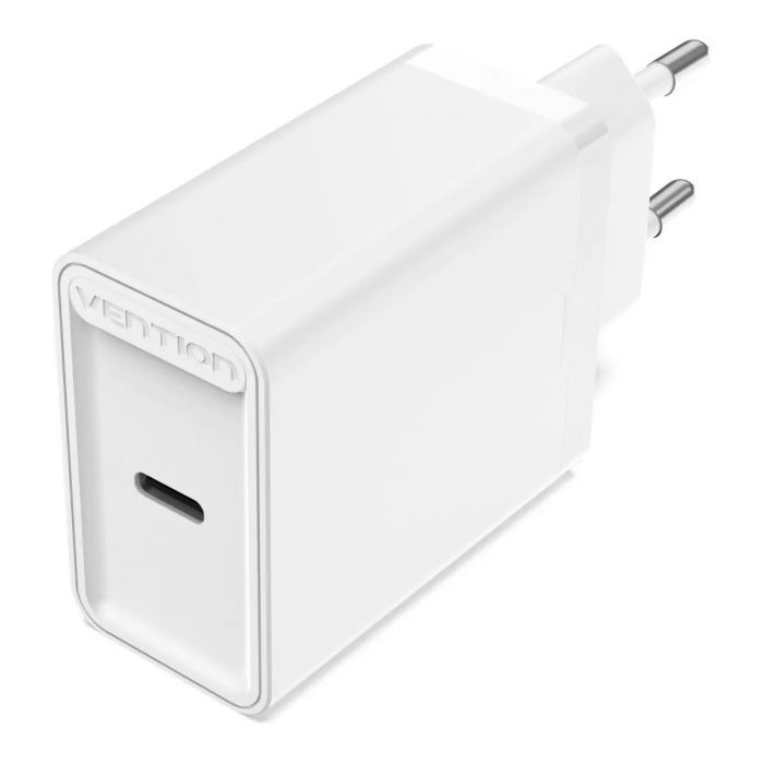 Мережевий зарядний пристрій Vention USB Type C + QC4.0 (20W) White (FADW0-EU)