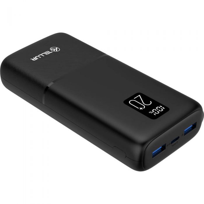 Універсальна мобільна батарея Tellur PD202 Boost Pro 20000mAh Black (TLL158351)