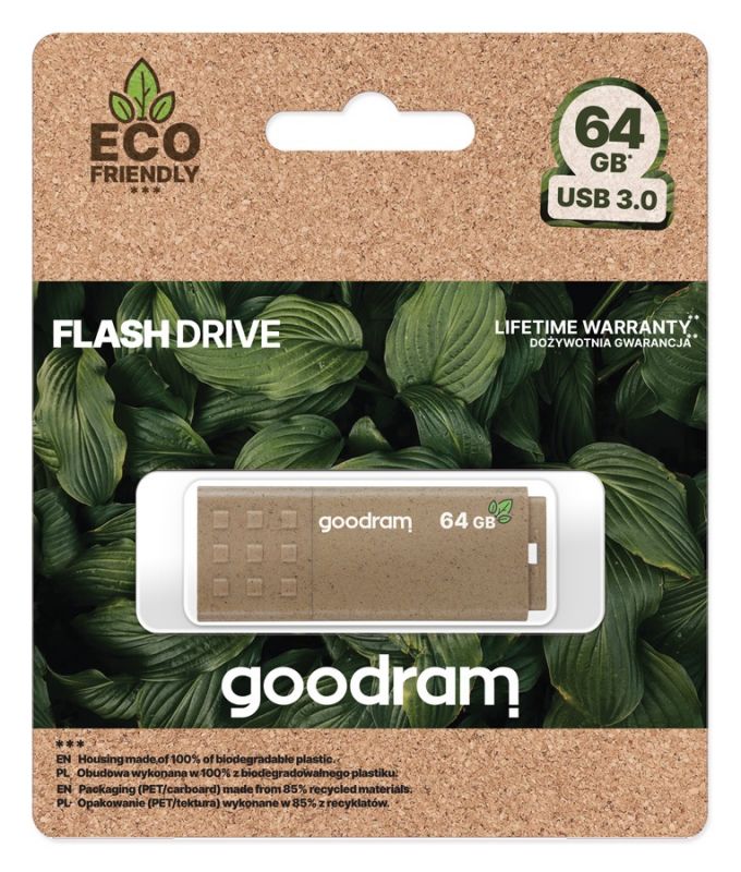 Флеш-накопичувач USB3.0 64GB GOODRAM UME3 Eco Friendly (UME3-0640EFR11)