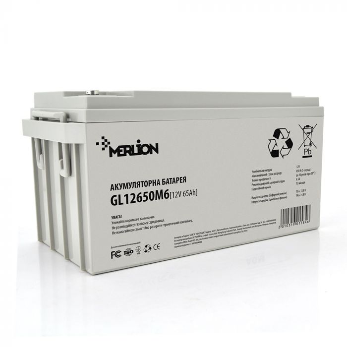 Акумуляторна батарея Merlion 12V 65AH (GL12650M6/01584) GEL