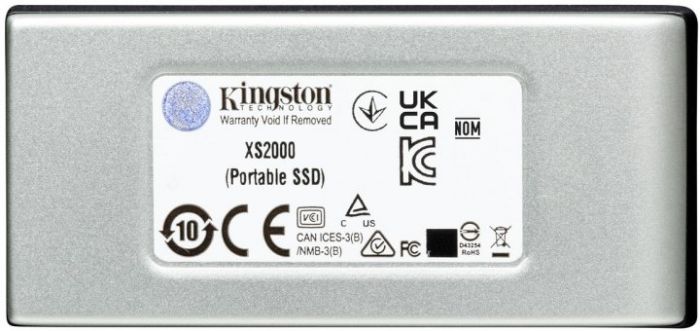 Накопичувач зовнішній SSD Portable USB 4.0ТB Kingston XS2000 Silver (SXS2000/4000G)