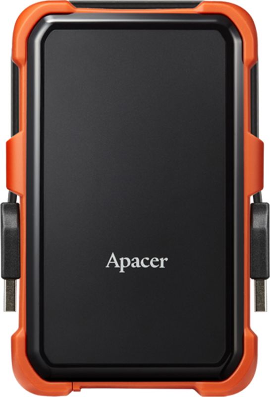 Зовнішній жорсткий диск 2.5" USB 2.0TB Apacer AC630 Black/Orange (AP2TBAC630T-1)