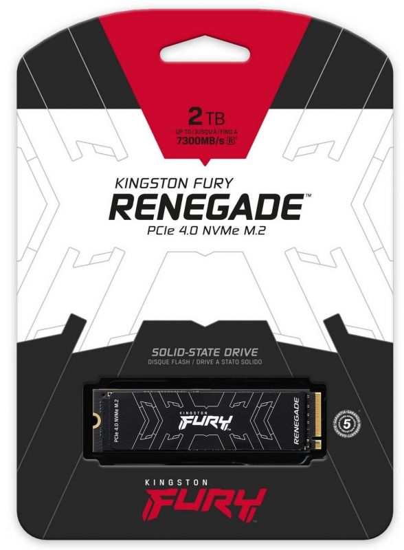 Накопичувач SSD 2TB Kingston Fury Renegade M.2 2280 PCIe 4.0 x4 NVMe 3D TLC (SFYRD/2000G)