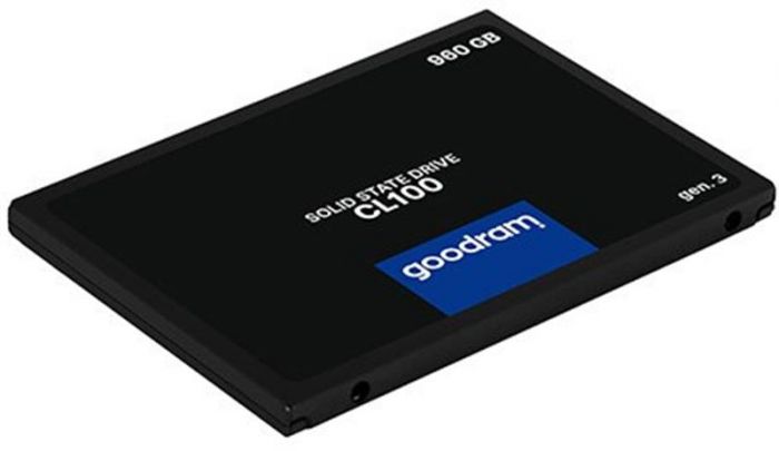 Накопичувач SSD 960GB Goodram CL100 GEN.3 2.5" SATAIII 3D TLC (SSDPR-CL100-960-G3)