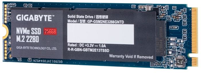 Накопичувач SSD 256GB Gigabyte M.2 PCIe NVMe 3.0 x4 NAND TLC (GP-GSM2NE3256GNTD)