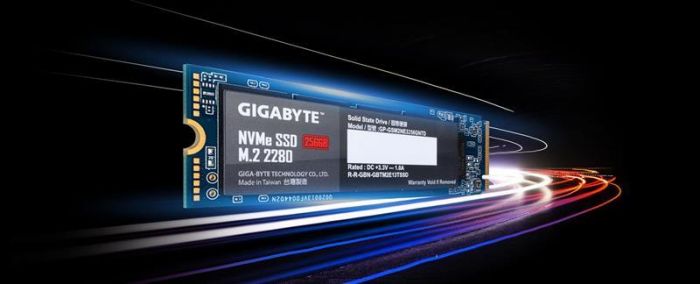 Накопичувач SSD 256GB Gigabyte M.2 PCIe NVMe 3.0 x4 NAND TLC (GP-GSM2NE3256GNTD)