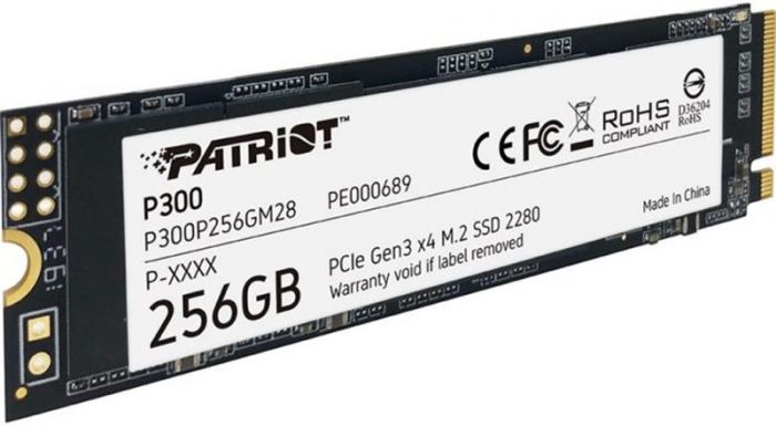 Накопичувач SSD 256GB Patriot P300 M.2 2280 PCIe 3.0 x4 NVMe TLC (P300P256GM28)