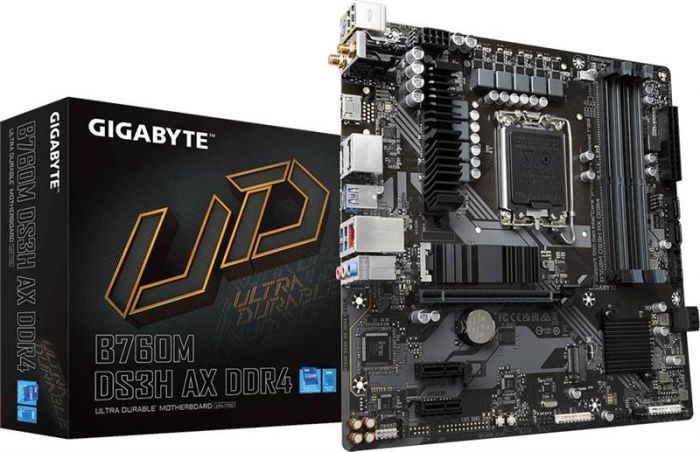 Материнська плата Gigabyte B760M DS3H AX DDR4 Socket 1700