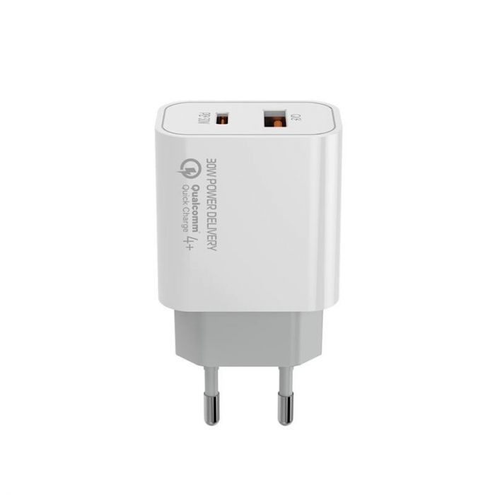 Мережевий зарядний пристрій ColorWay Power Delivery Port PPS (Type-C PD + USB QC3.0) (30W) White (CW-CHS037PD-WT)