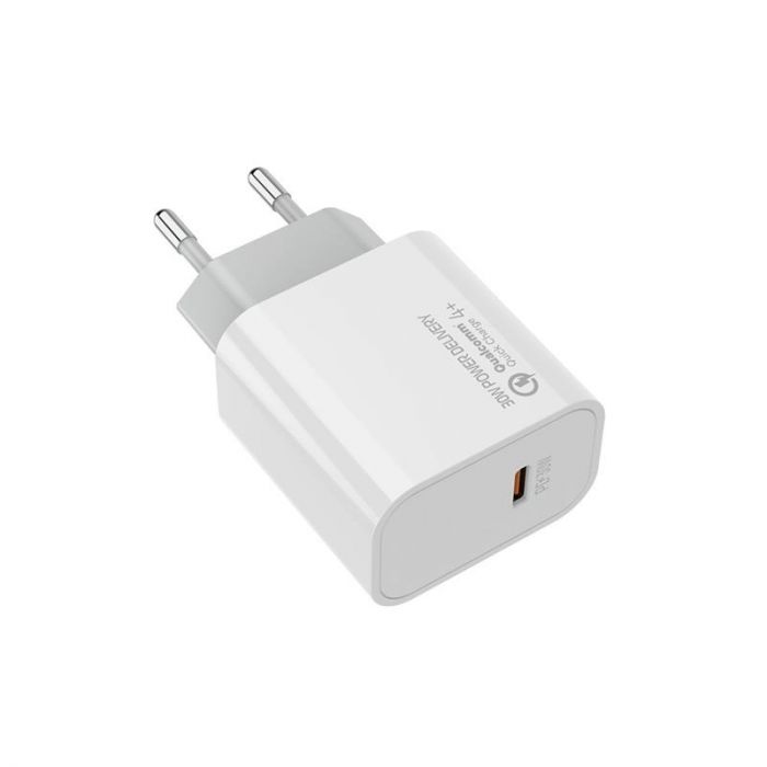 Мережевий зарядний пристрій ColorWay Power Delivery Port PPS USB Type-C (30W) White (CW-CHS038PD-WT)