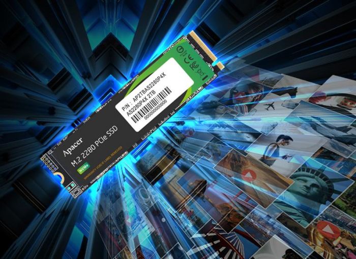 Накопичувач SSD 2TB Apacer AS2280P4X M.2 PCIe 3.0 3D TLC (AP2TBAS2280P4X-1)