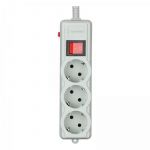 Фільтр живлення Gembird Pro (SPG3-G-10G-PRO) 3 розетки, 3м, сірий