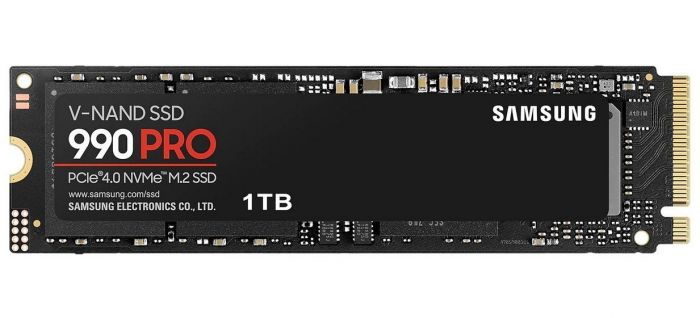 Накопичувач SSD  1ТB Samsung 990 PRO M.2 2280 PCIe 4.0 x4 NVMe V-NAND MLC (MZ-V9P1T0BW)