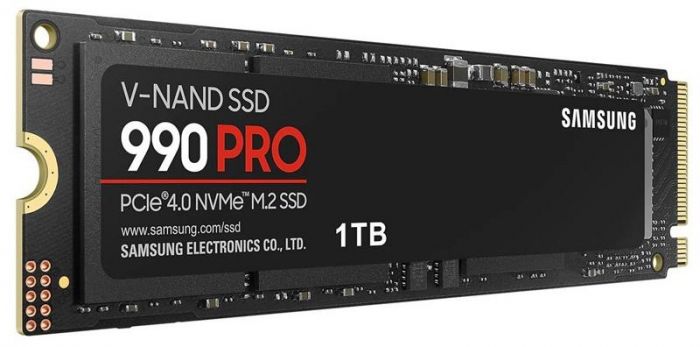 Накопичувач SSD  1ТB Samsung 990 PRO M.2 2280 PCIe 4.0 x4 NVMe V-NAND MLC (MZ-V9P1T0BW)