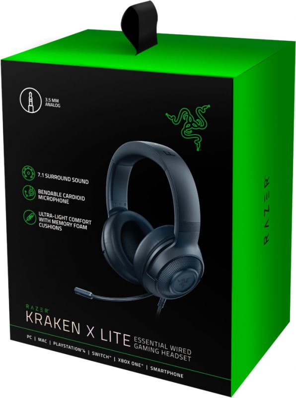 Гарнітура Razer Kraken X Lite Black (RZ04-02950100-R381)