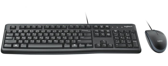 Комплект (клавіатура, мишка) Logitech MK120 Black USB (920-002562)