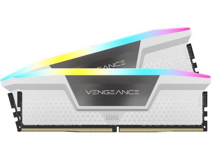 Модуль пам`ятi DDR5 2x16GB/6000 Corsair Vengeance RGB White (CMH32GX5M2B6000C40W)