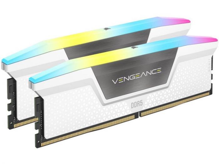 Модуль пам`ятi DDR5 2x16GB/6000 Corsair Vengeance RGB White (CMH32GX5M2E6000C36W)