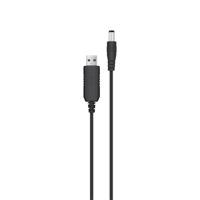 Кабель живлення ACCLAB USB - DC (M/M), 5.5х2.1 мм, 12V, 1A, 1 м, Black (1283126565120)